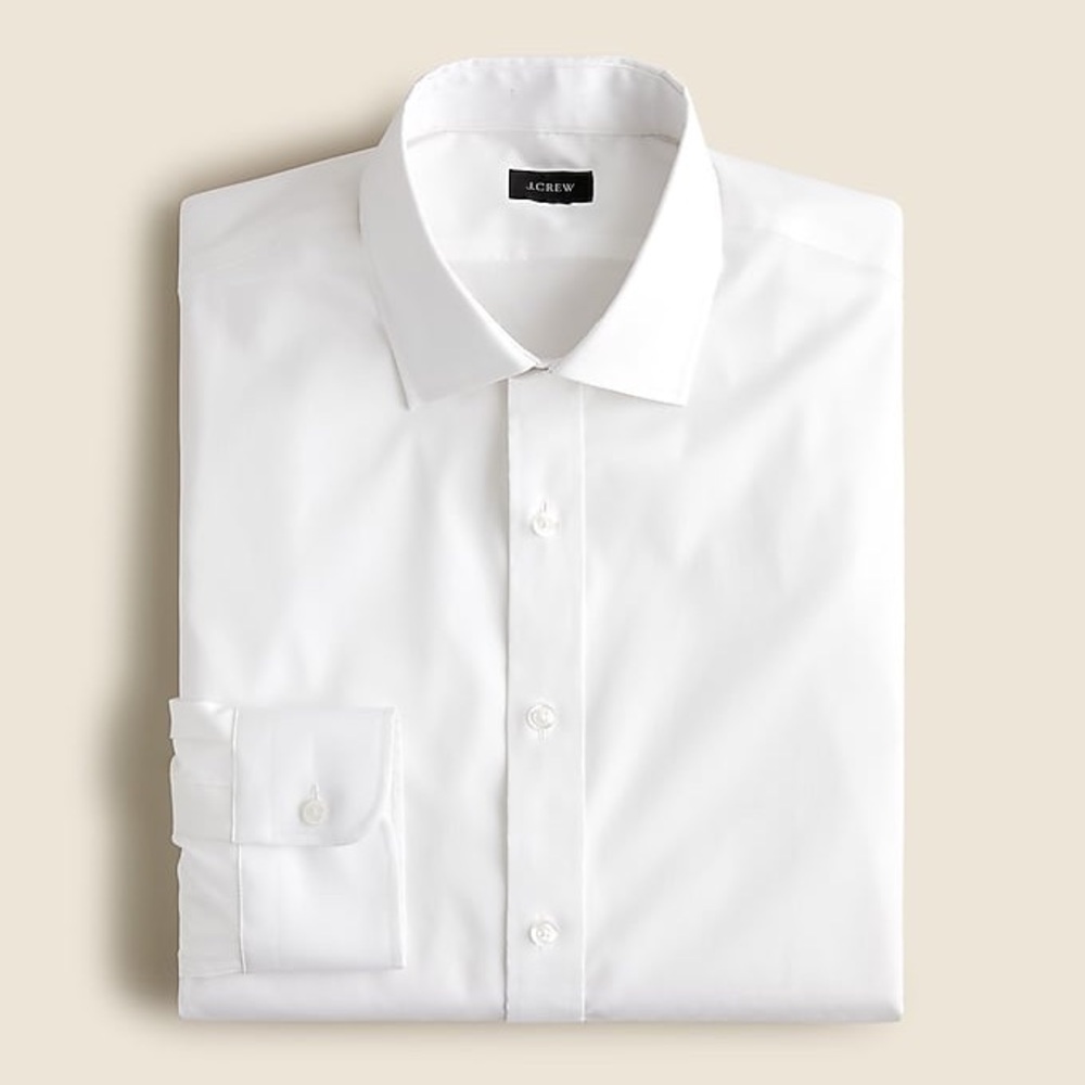 J.Crew Slim-fit Bowery wrinkle-free stretch cotton shirt with spread collar